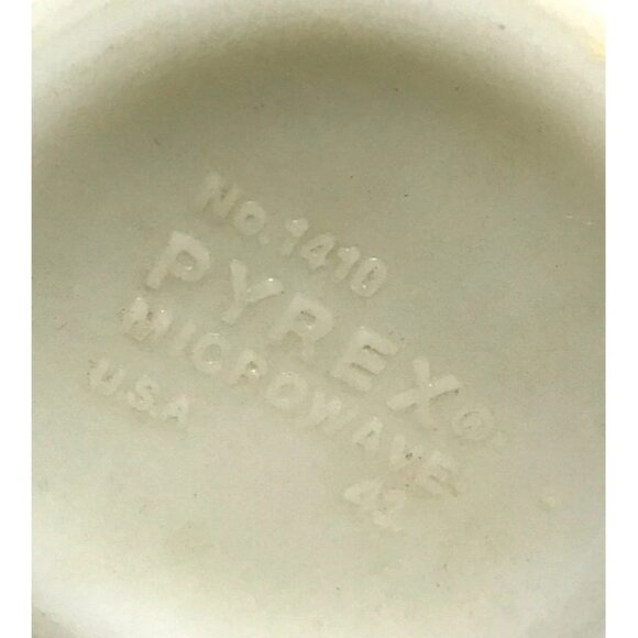 Pyrex Coffee Mug Crazy Daisy Green Floral Milk Glass Vtg 3.5" Pick Quantity MCM - Picture 5 of 7